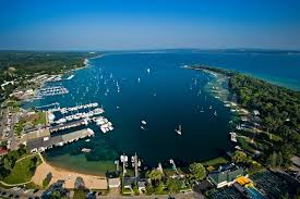 harbor springs aerial view of harbor